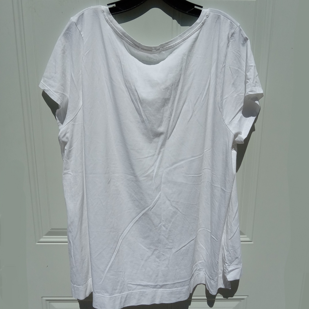 J. Jill Pima Cotton Bundle of XL Tees Blue Pink White - Picture 7 of 12
